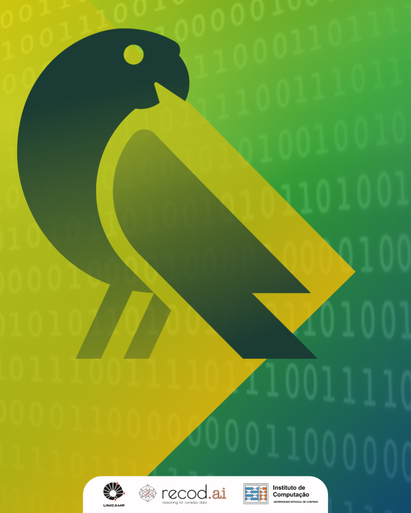 A imagem mostra o logo da empresa Maritaca AI, que é uma maritaca, e abaixo estão os logos da Unicamp, Recod.ai e Instituto de Computação da Unicamp. TRata-se de uma pareceria que o Recod. ai está firmando com a empresa brasileira de inteligência artificial Maritaca AI.